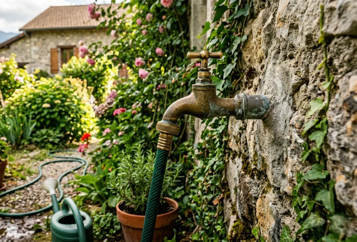installer-robinet-jardin