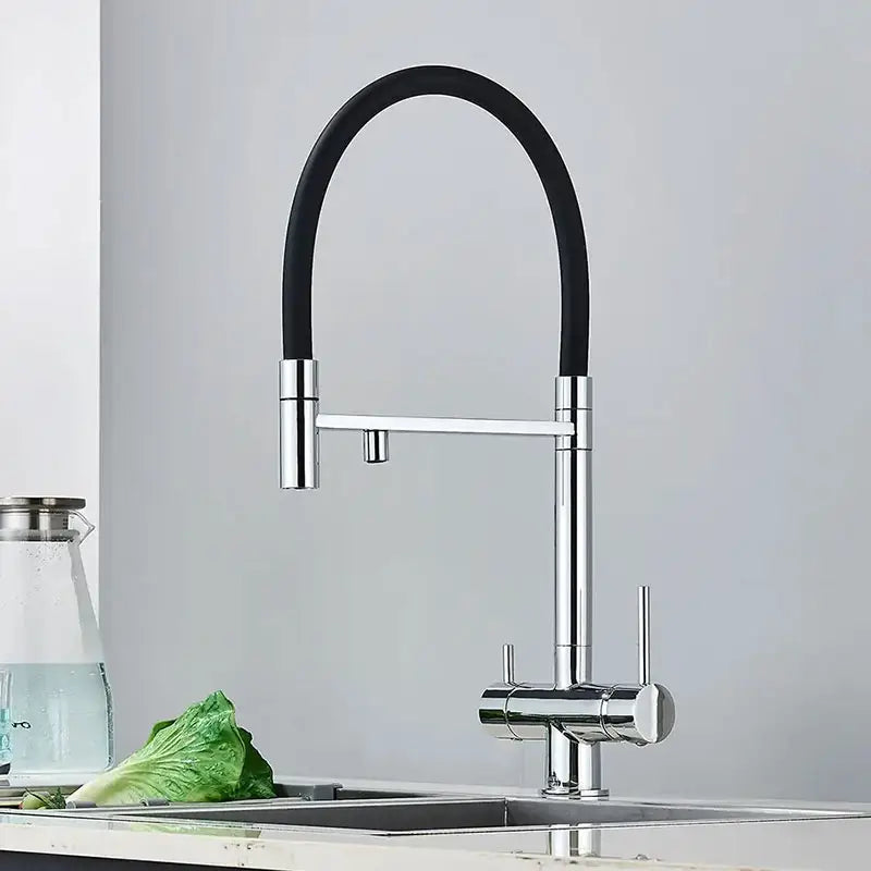 robinet-cuisine-flexible-chrome