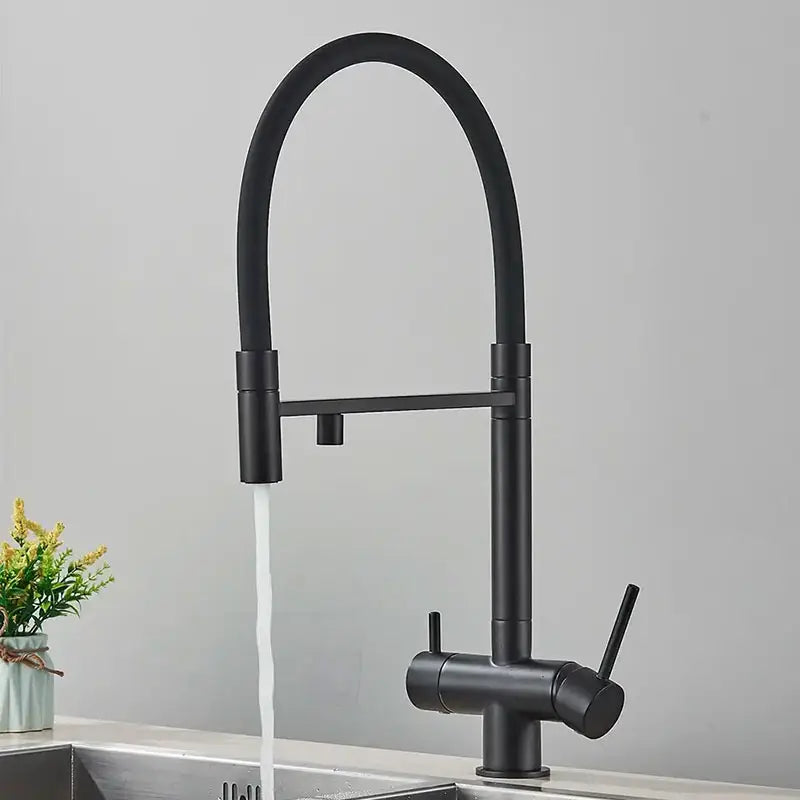 robinet-cuisine-flexible-noir