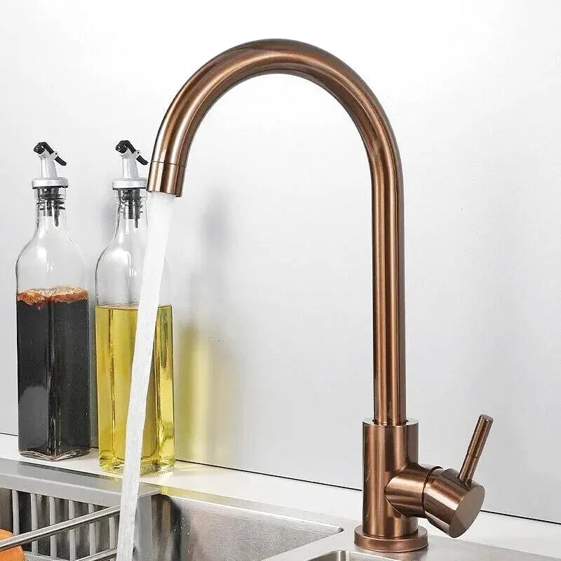 Robinet-Cuisine-Laiton-Vieilli