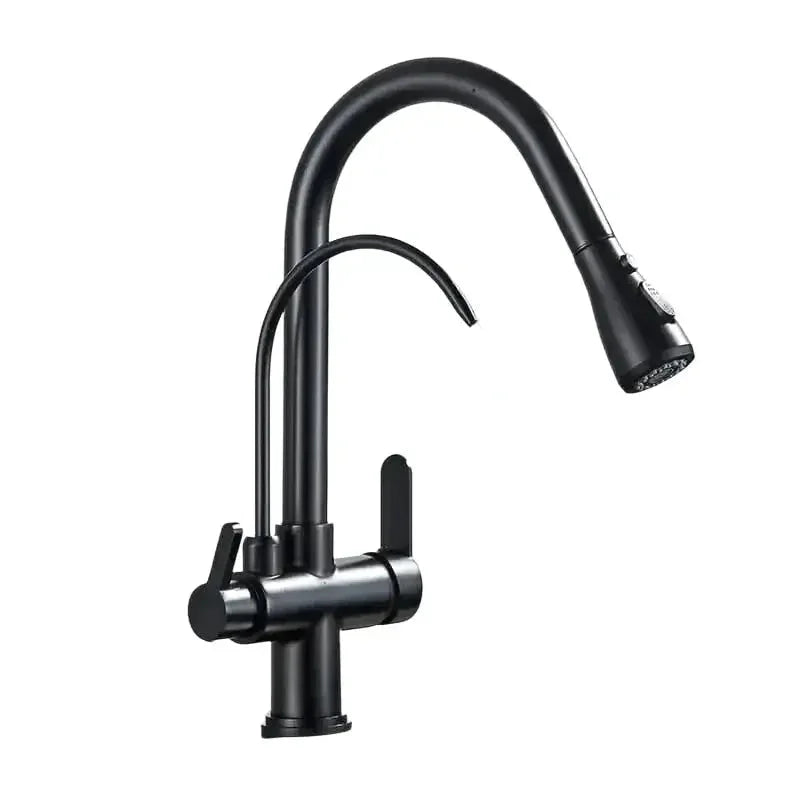 robinet-cuisine-mitigeur-avec-douchette-chrome