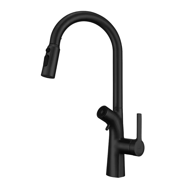 robinet-cuisine-dore-noir