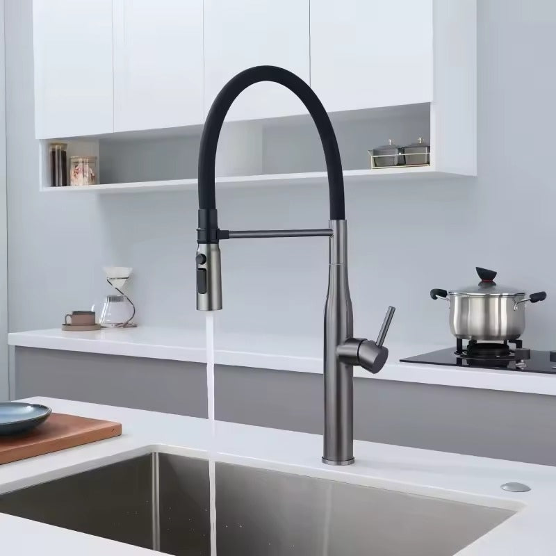 robinet-cuisine-flexible-noir