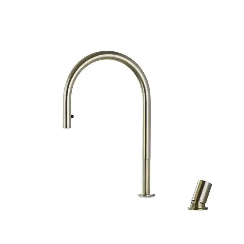 robinet-cuisine-rabattable-noir-or