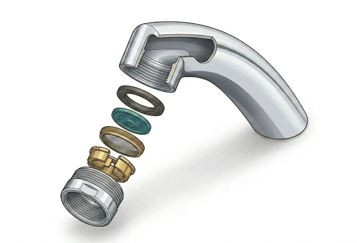 Comment démonter un mousseur de robinet intégré ?