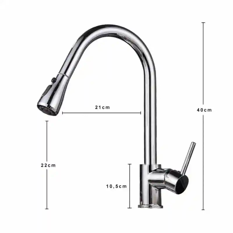 Plan technique Robinet Cuisine Extensible | Brio