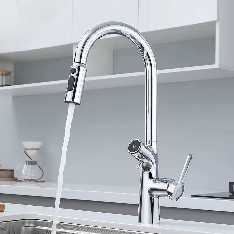 robinet-cuisine-dore-chrome