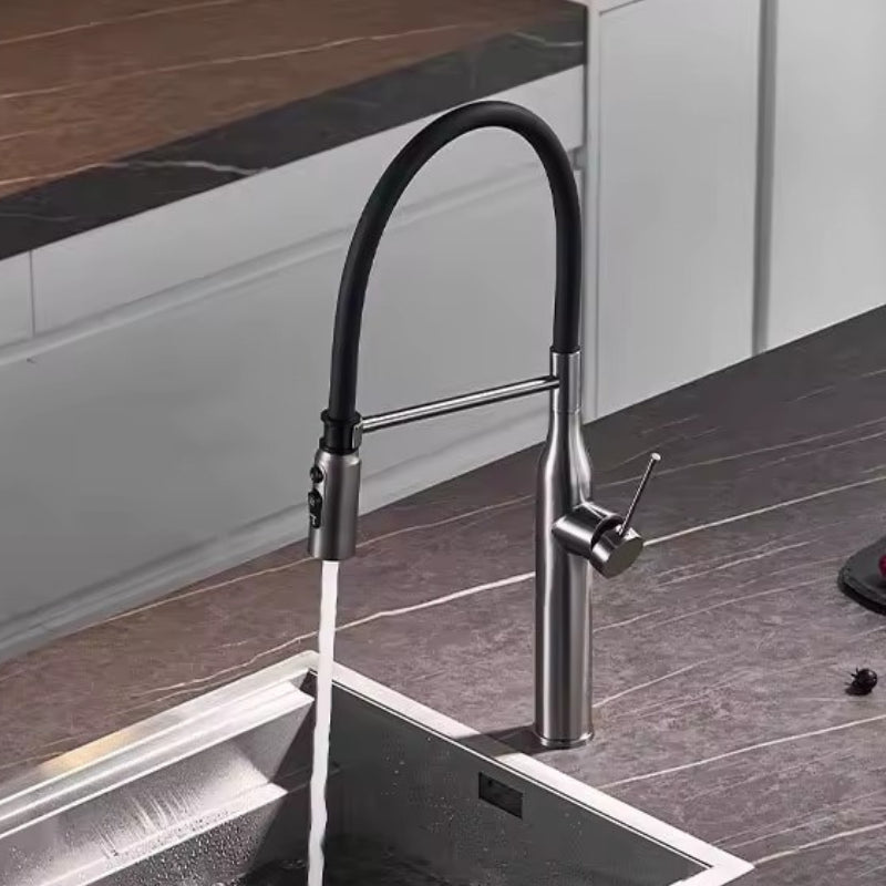 robinet-cuisine-flexible-noir
