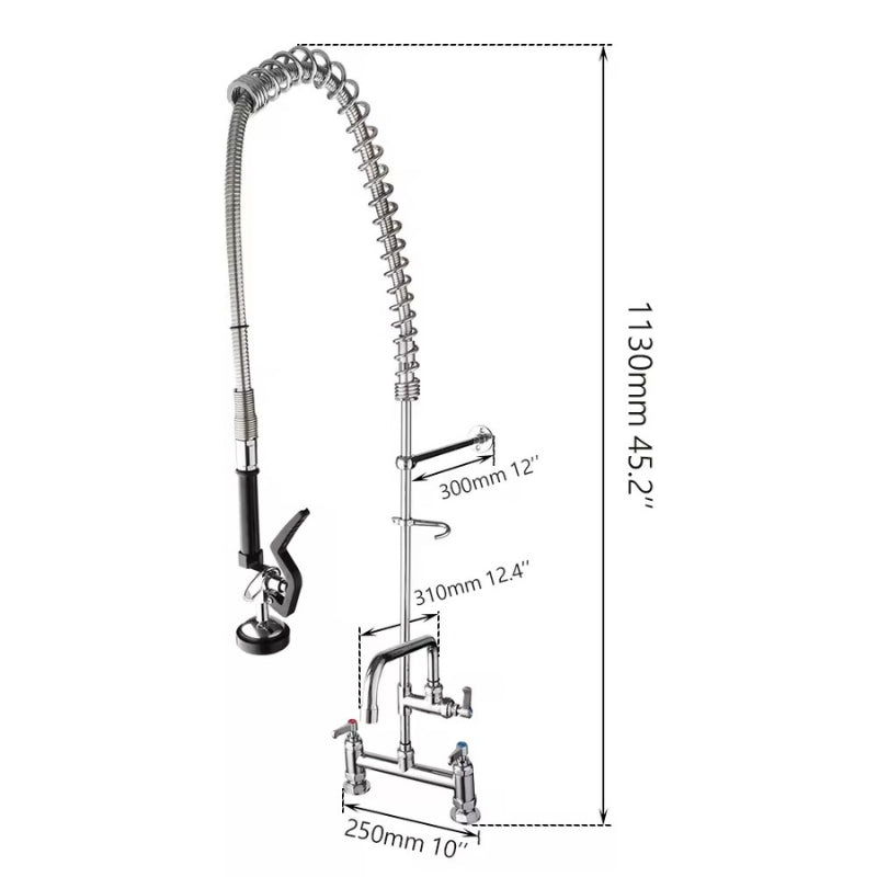 Plan technique Robinet cuisine industriel | Elia
