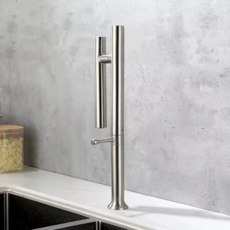 robinet-cuisine-moderne-nickel-brosse