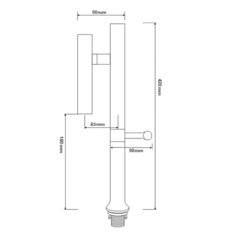 Plan technique Robinet cuisine moderne | Vela