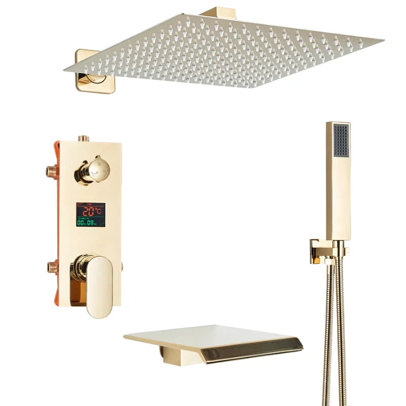 robinet-thermostatique-douche-sortie-haute-doré