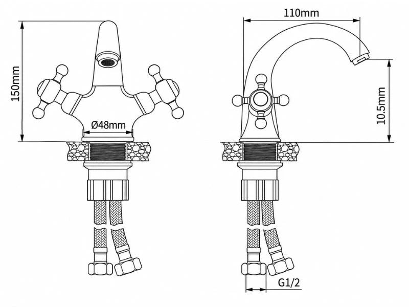 Plan technique Robinet Salle De Bain Ancien | Wila